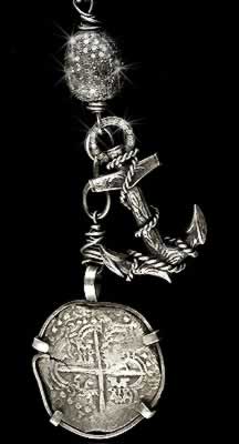Irit Design Mel Fisher's Treasures Anchor and Treasure coin mount