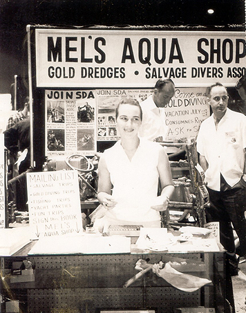 Mel Fisher's first dive shop in the world